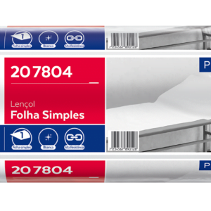 Lençol de Papel Rolo s/ Picote 2x 100mts
